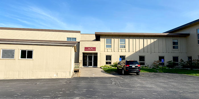 Image of back of Autism Center of Nebraska building